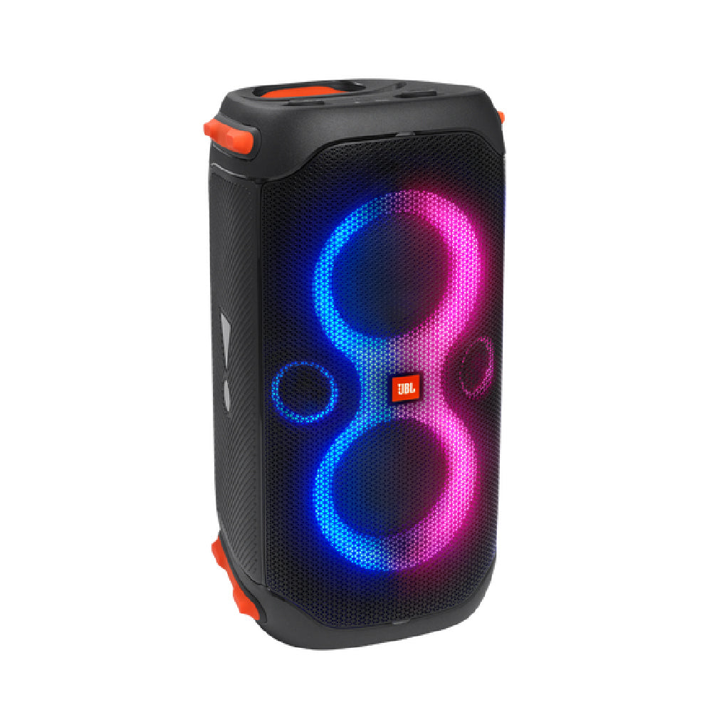 JBL Partybox 110, Wireless Bluetooth Party Speaker, 160W Monstrous Pro Sound, Dynamic Light Show, Upto 12Hrs Playtime, Built-in Powerbank, Guitar & Mic Input, PartyBox App, Splashproof (Black)