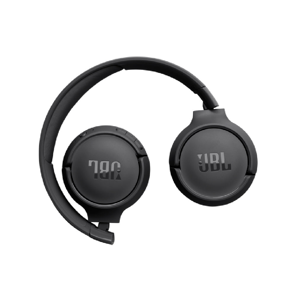 JBL Tune 520BT Wireless On Ear Headphones with Mic, Upto 57H Battery, Speed Charge : 5 Min Charge Gives Up to 3H of Playback, Multipoint Connect, Customizable Bass with Headphones App, BT 5.3 (Black)