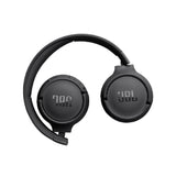 JBL Tune 520BT Wireless On Ear Headphones with Mic, Upto 57H Battery, Speed Charge : 5 Min Charge Gives Up to 3H of Playback, Multipoint Connect, Customizable Bass with Headphones App, BT 5.3 (Black)