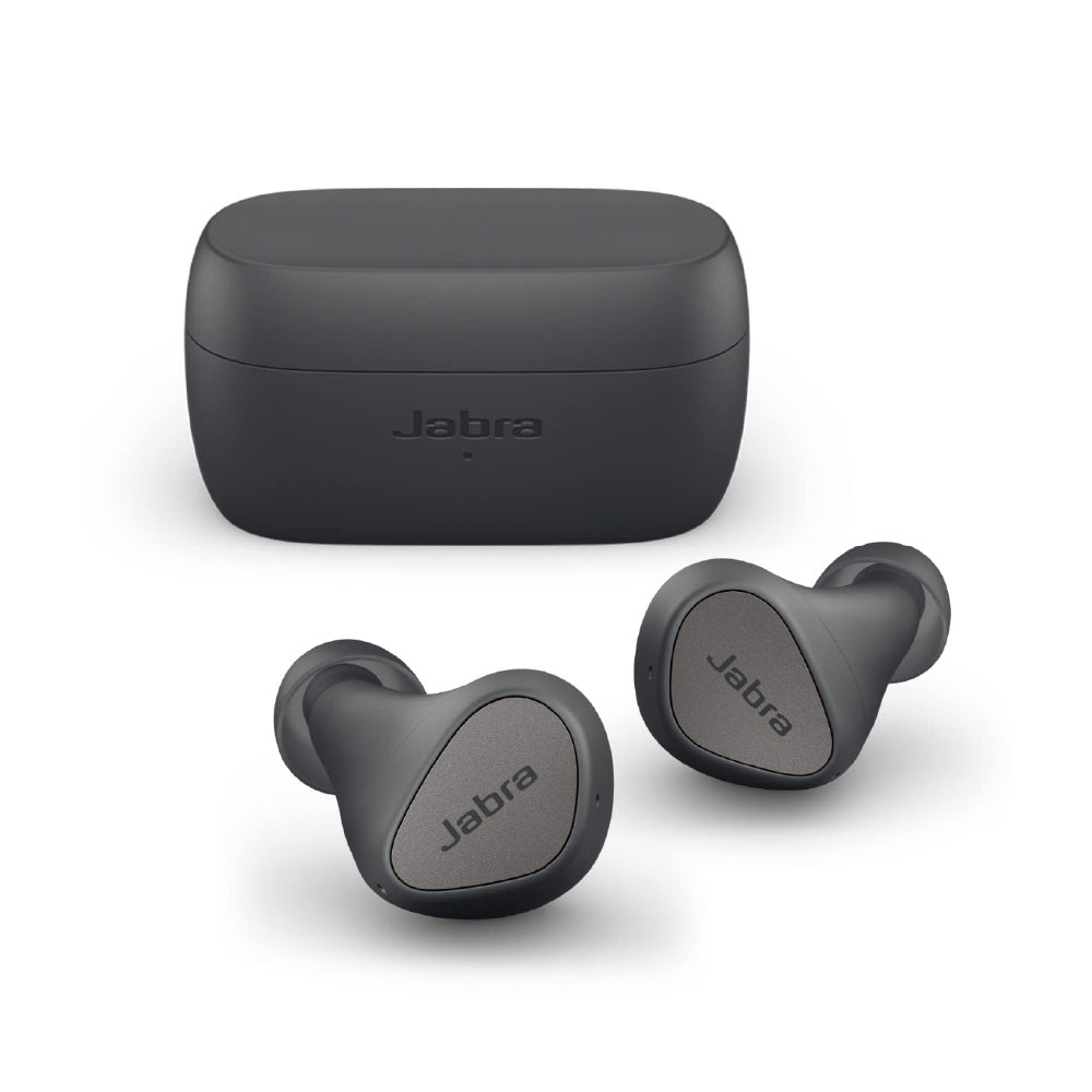 Jabra Elite 3 in Ear True Wireless Earbuds – Noise Isolating with 4 Built-in Microphones for Clear Calls, Rich Bass, Customizable Sound, Mono Mode - Dark Grey