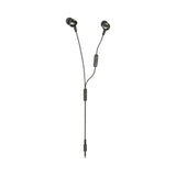 JBL C200SI, Premium in Ear Wired Earphones with Mic, Signature Sound, One Button Multi-Function Remote, Premium Metallic Finish, Angled Earbuds for Comfort fit (Gun Metal)