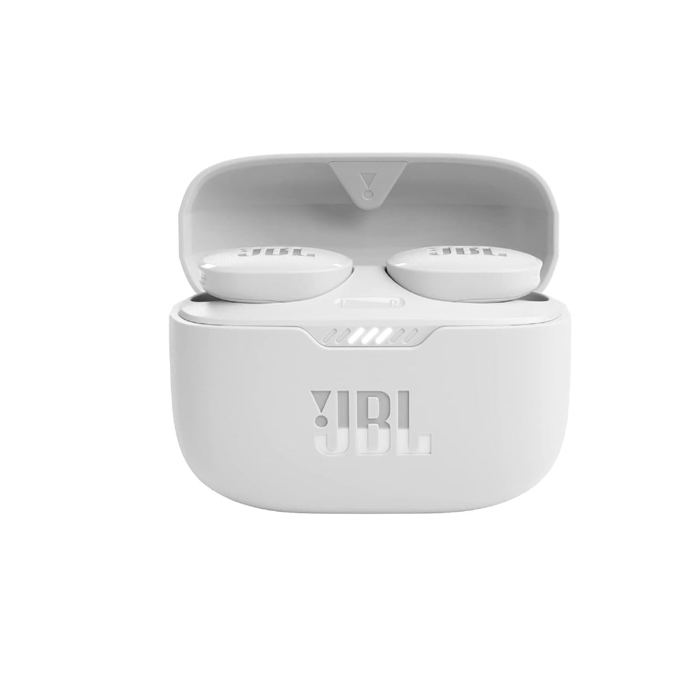 JBL Tune 130NC Wireless TWS Ear Buds, ANC Earbuds (Upto 40dB), Customizable Bass with Headphones App, Massive 40Hrs Playtime, Legendary Sound, 4 Mics for Clear Calls, Bluetooth 5.2 (White)