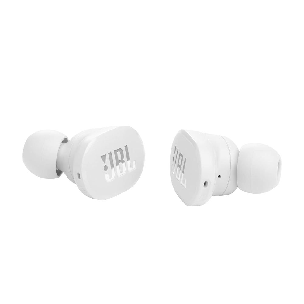 JBL Tune 130NC Wireless TWS Ear Buds, ANC Earbuds (Upto 40dB), Customizable Bass with Headphones App, Massive 40Hrs Playtime, Legendary Sound, 4 Mics for Clear Calls, Bluetooth 5.2 (White)