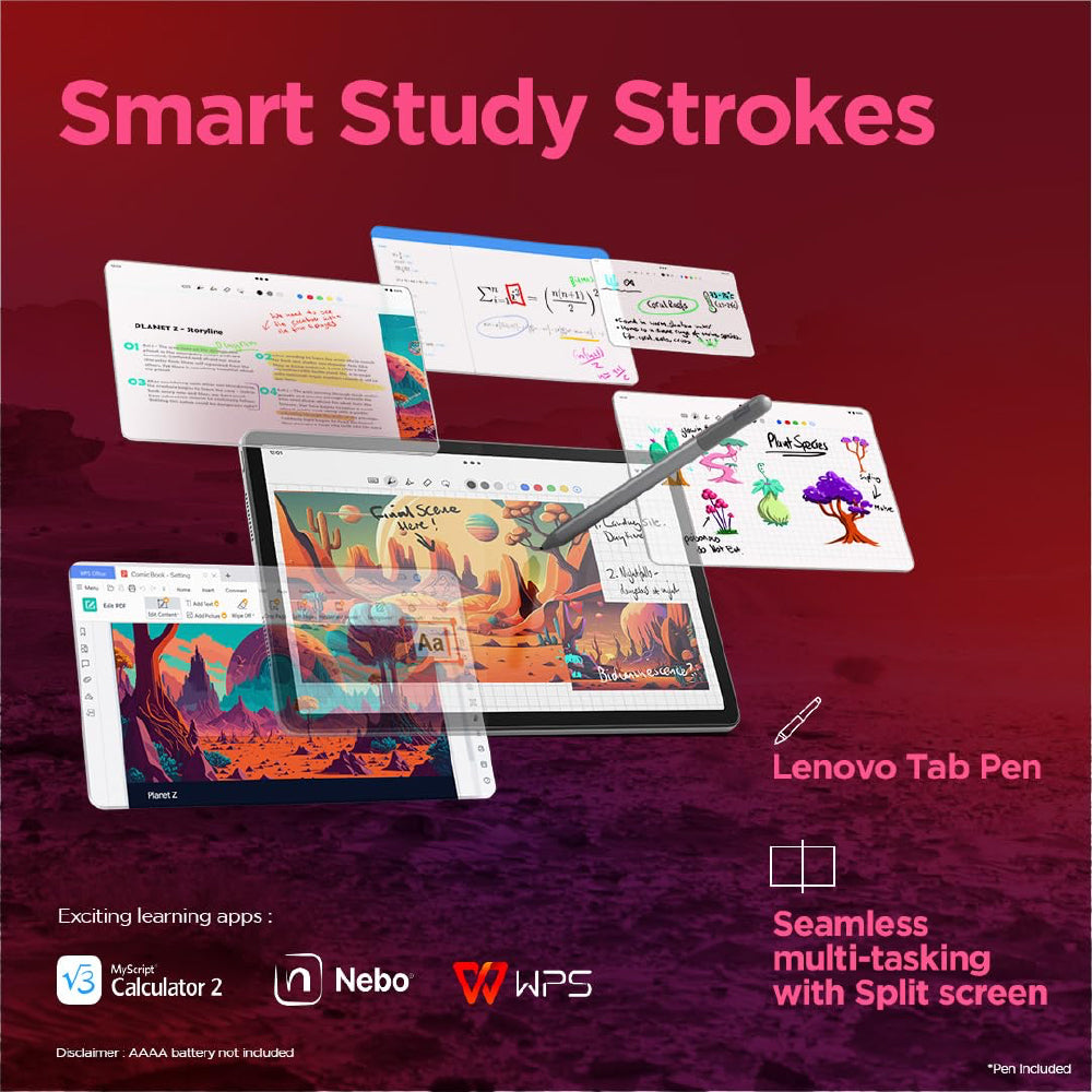 Lenovo Tab M11 with Pen| Wi-Fi Connectivity| 8 GB RAM, 128 GB ROM|11 Inch Screen| 90 Hz, 72% NTSC, FHD Display| Quad Speakers with Dolby Atmos|Octa-Core Processor |13 MP Rear Camera, Green
