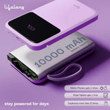 Back view of CarrotKart Lifelong Electronics 10000mAh 22.5W Fast Charging Power Bank – India | CarrotKart