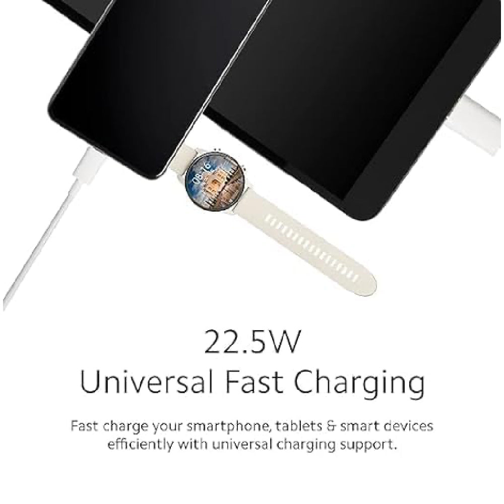 Mi 22.5W Fast USB Type C Charger Combo|Compatible for Mobile,Power Banks|Fast Charging|(Adapter + USB to Type C Cable)|White (TEN73)