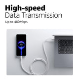 XIAOMI Mi Hypercharge 60W Type C to Type C Cable for iPhone, Samsung, Tablets, Laptops, Macbook & Other Type C Devices, Supports Power Delivery (PD) Technology, 480Mbps Data Sync
