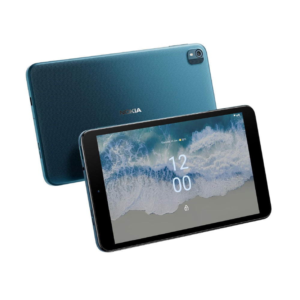 Nokia T10 Android 12 Tablets with 8 HD Display, 8 MP Rear Camera, AI Face Unlock, All-Day Battery, WiFi | 3 + 32 GB, 8 Inches - Blue