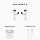 Apple AirPods (3rd generation) with Lightning Charging Case Bluetooth (White, True Wireless)