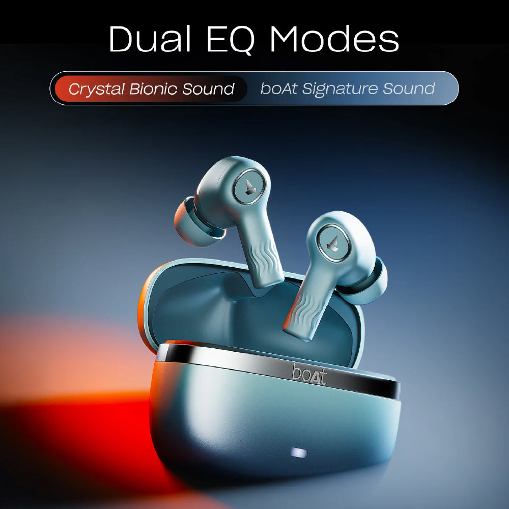 Boat Nirvana Ion ANC, Active Noise Cancellation(~32dB), 120Hrs Battery, App Support, Crystal Bionic Sound, 4Mics ENx, v5.3 Bluetooth TWS in Ear Earbuds Wireless Earphones with mic (Crystal Black)