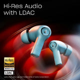 Boat Nirvana Ion ANC, Active Noise Cancellation(~32dB), 120Hrs Battery, App Support, Crystal Bionic Sound, 4Mics ENx, v5.3 Bluetooth TWS in Ear Earbuds Wireless Earphones with mic (Crystal Black)