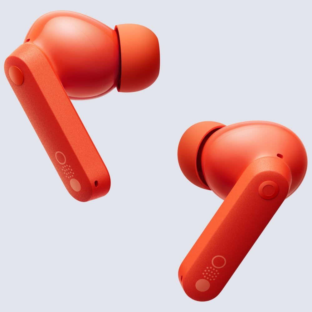 CMF by Nothing Buds 42 dB Active Noise Cancellation, Ultra Bass Technology, 35.5 Hrs playtime Bluetooth Gaming (Orange, True Wireless)