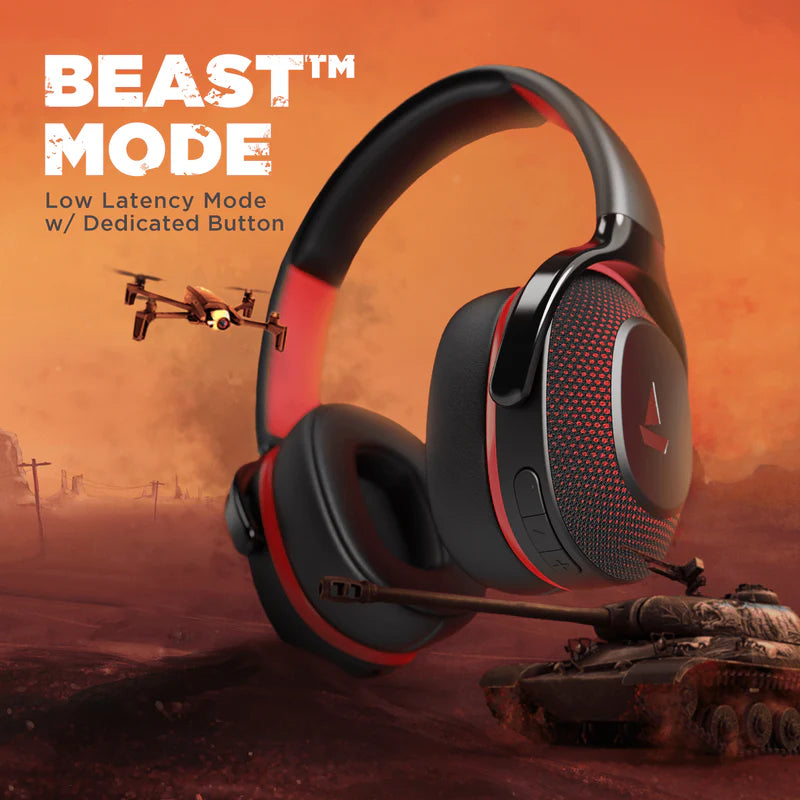 boAt Bassheads 950v2 Wired Headset (Raging Black, On the Ear)