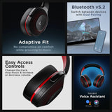 boAt Bassheads 950v2 Wired Headset (Raging Black, On the Ear)