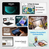 Samsung Galaxy Tab S9 FE+ 31.50 cm (12.4 inch) Display, RAM 8 GB, ROM 128 GB Expandable, S Pen in-Box, Wi-Fi, IP68 Tablet, Gray