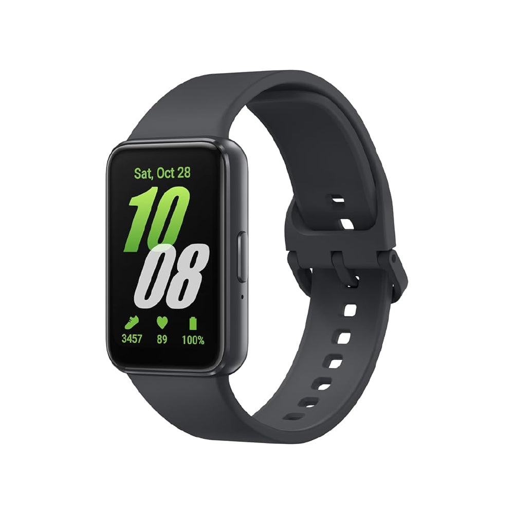 Samsung Galaxy Fit3 Light and Sleek Fitness Band, 13 Days Battery, 100+ Exercises and Sleep Tracking, Dark Gray (Black)