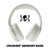 Skullcandy Crusher ANC 2 Over-Ear Wireless Headphones 100 dB| Active Noise Cancellation, Sensory Bass, Dual Pairing, 50H Battery, Rapid Charge, Alexa Built-in | Bone, Off White