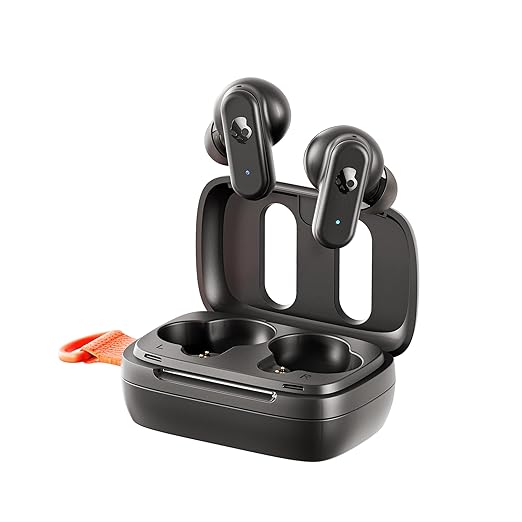 Skullcandy Dime 3 True Wireless Earbuds | Multipoint Bluetooth Pairing, 20-Hour Battery Life, Built-in Mic, Auto Connect | Compatible with iPhone & Android – Black