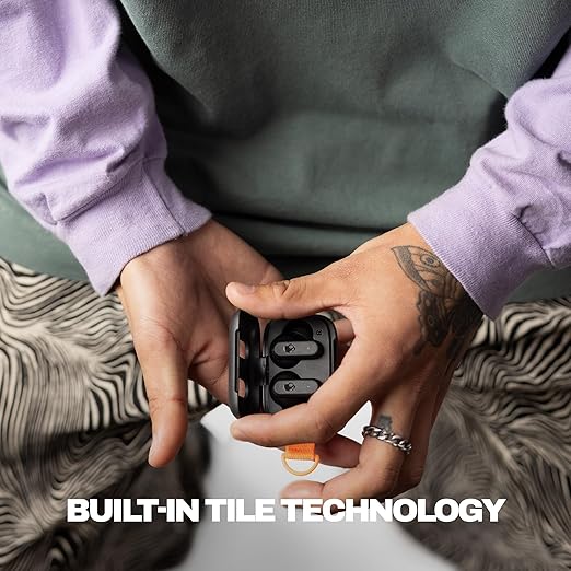 Skullcandy Dime 3 True Wireless Earbuds | Multipoint Bluetooth Pairing, 20-Hour Battery Life, Built-in Mic, Auto Connect | Compatible with iPhone & Android – Black