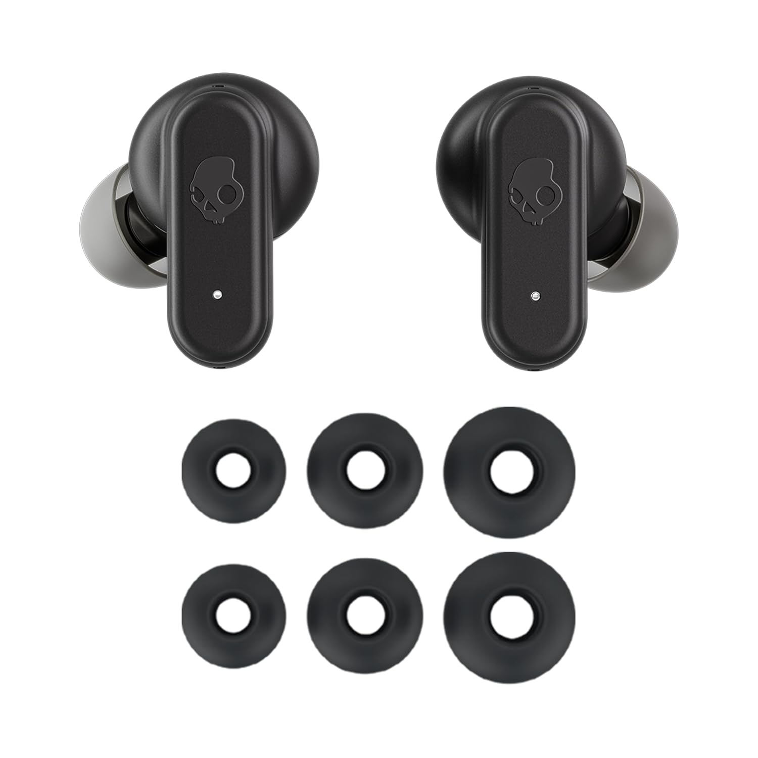 Skullcandy Dime 3 True Wireless Earbuds | Multipoint Bluetooth Pairing, 20-Hour Battery Life, Built-in Mic, Auto Connect | Compatible with iPhone & Android – Black