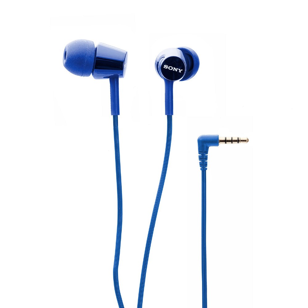 Sony MDR-EX150AP In-Ear Headphones with Mic (Dark Blue)