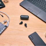 Sony WF-C510 Wireless Bluetooth Earbuds with Mic, TWS, in Ear, Ambient Sound Mode, Small and Comfortable, IPX4, Quick Charge, Multipoint Connectivity, Customized EQ, Up to 22 Hours Battery- Black
