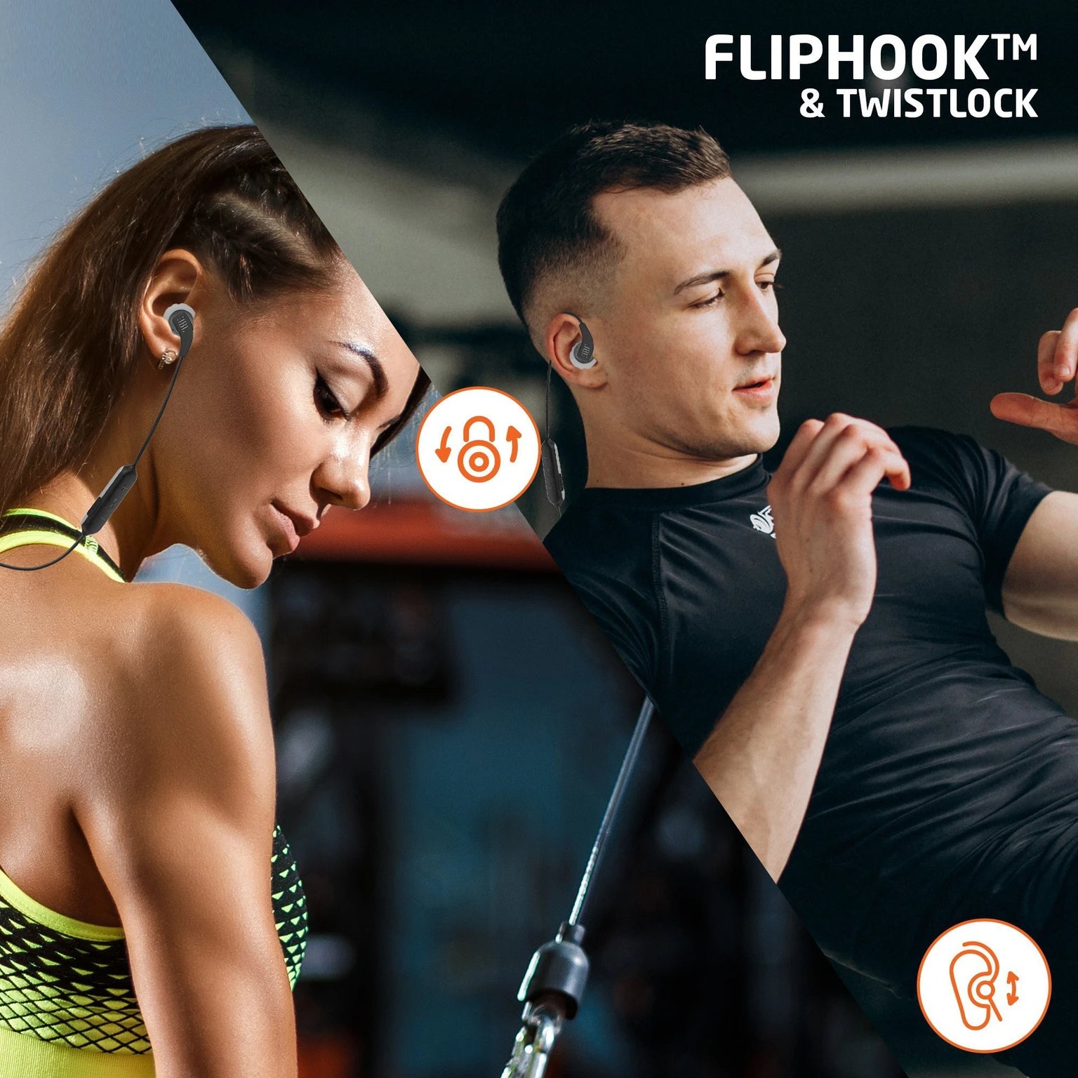 Front view of CarrotKart JBL Endurance RunBT IPX5 Sports Bluetooth Earbuds – India | CarrotKart