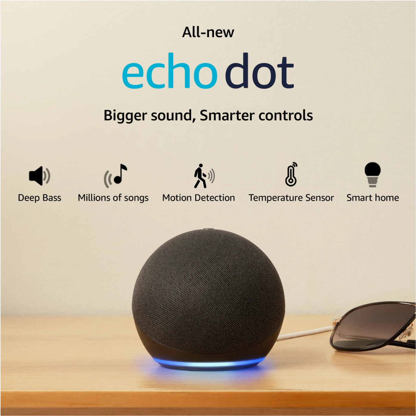 Alexa Echo Dot (5th Gen)| Bluetooth with Alexa Assistant Smart Speaker (Black) - CarrotKart | India's first Open Box ecommerce platform