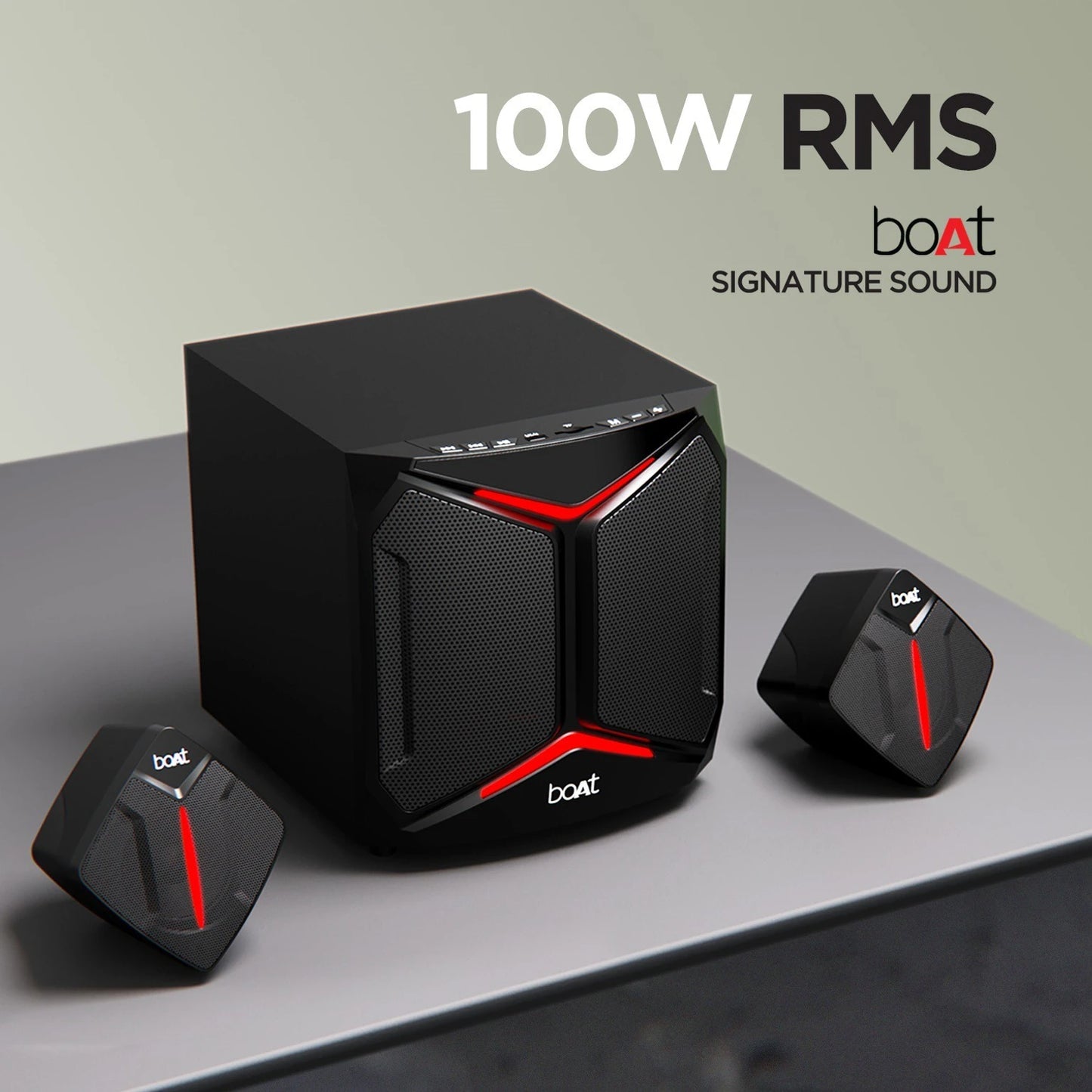 boAt Blitz 2000 Pro 100W Multimedia Speaker 2.1 Channel RGB