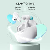 boAt Airdopes 161 ANC TWS Earbuds w/ 32 dB ANC, 50 hrs Playback, 50 ms Low Latency BEASTTM Mode, IWPTM Tech, Dual EQ Modes, 4 Mics with ENx, ASAP Charge, Bluetooth v5.3(Green)