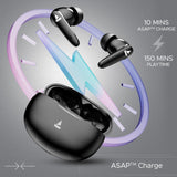boAt Airdopes 161 Pro Buds Wireless Earbuds with 50 Hours Playback, Dual Pairing, Dual Mics with ENx™ Technology