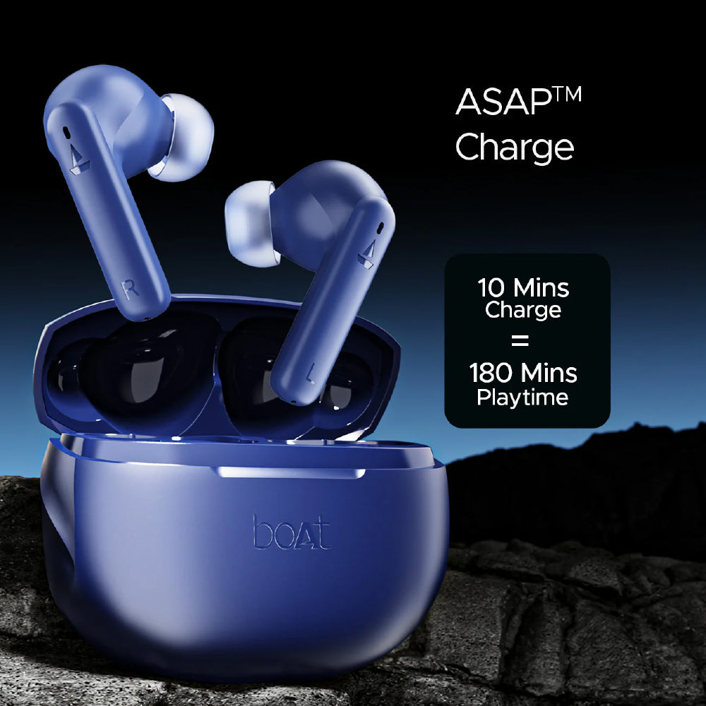 boAt Airdopes 170 Wireless Bluetooth Earbuds with 13mm Drivers, Upto 50 Hours of battery life, BEAST™ Mode, Quad Mics with ENx™ Technology