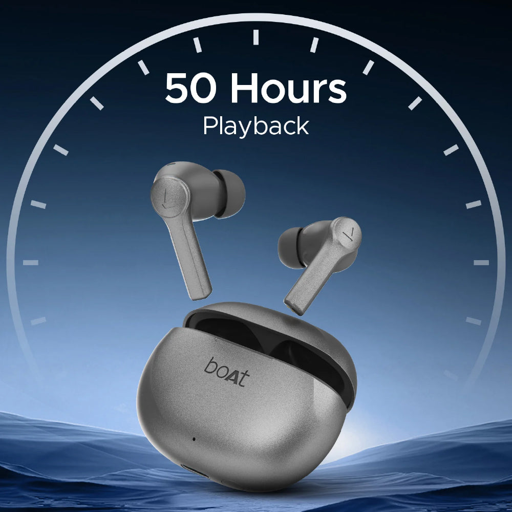boAt Airdopes Supreme Wireless Earbuds with 50 Hours Playback, AI ENx™ with Wind Noise Reduction, Cinematic Spatial Audio