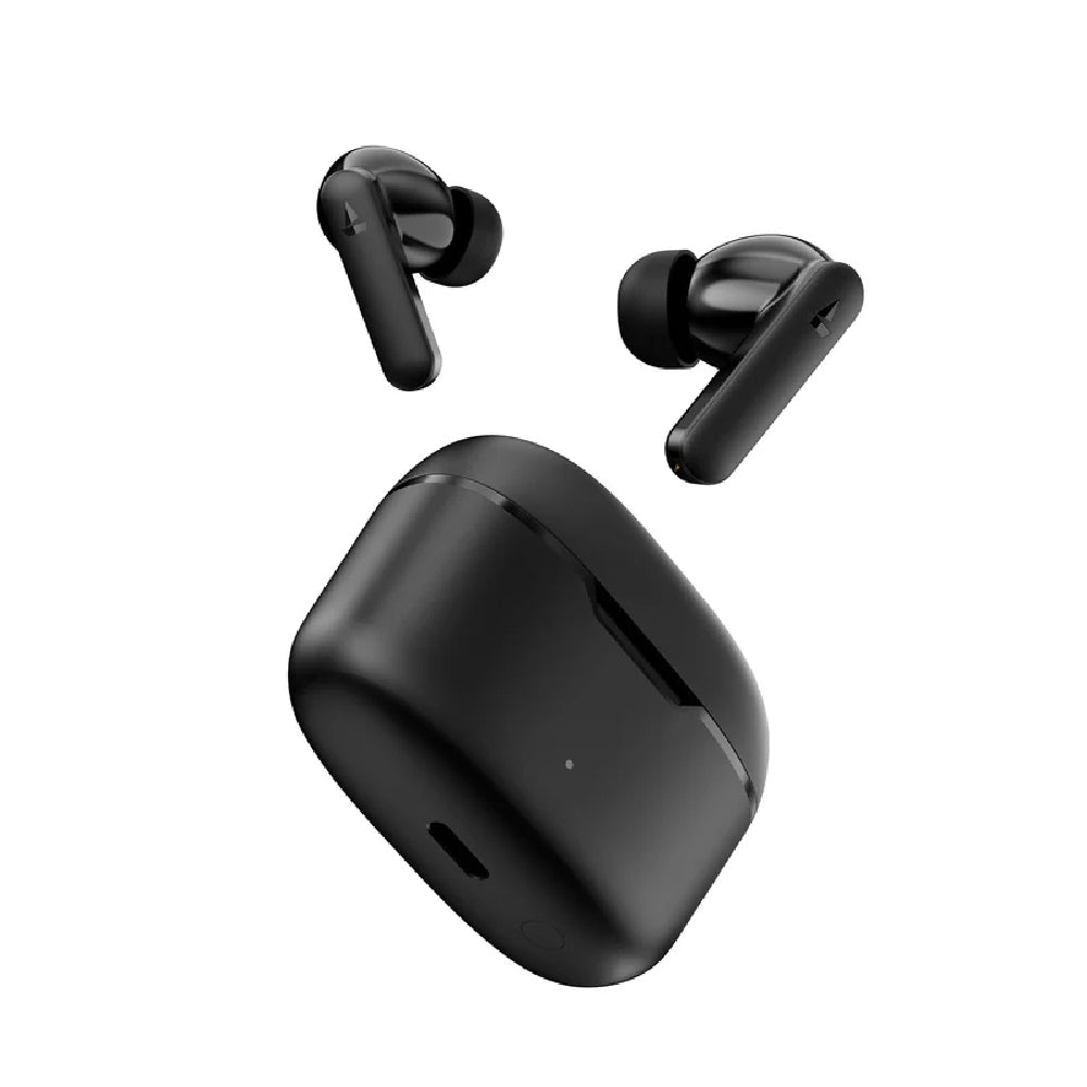 Boat Airdopes Ultra Plus, 50 H Battery, 4Mics ENx, ASAP Charge, Low Latency, Stream Ad Free Music via App Support, Bluetooth Earbuds, TWS Ear Buds Wireless Earphones with mic (Midnight Black)