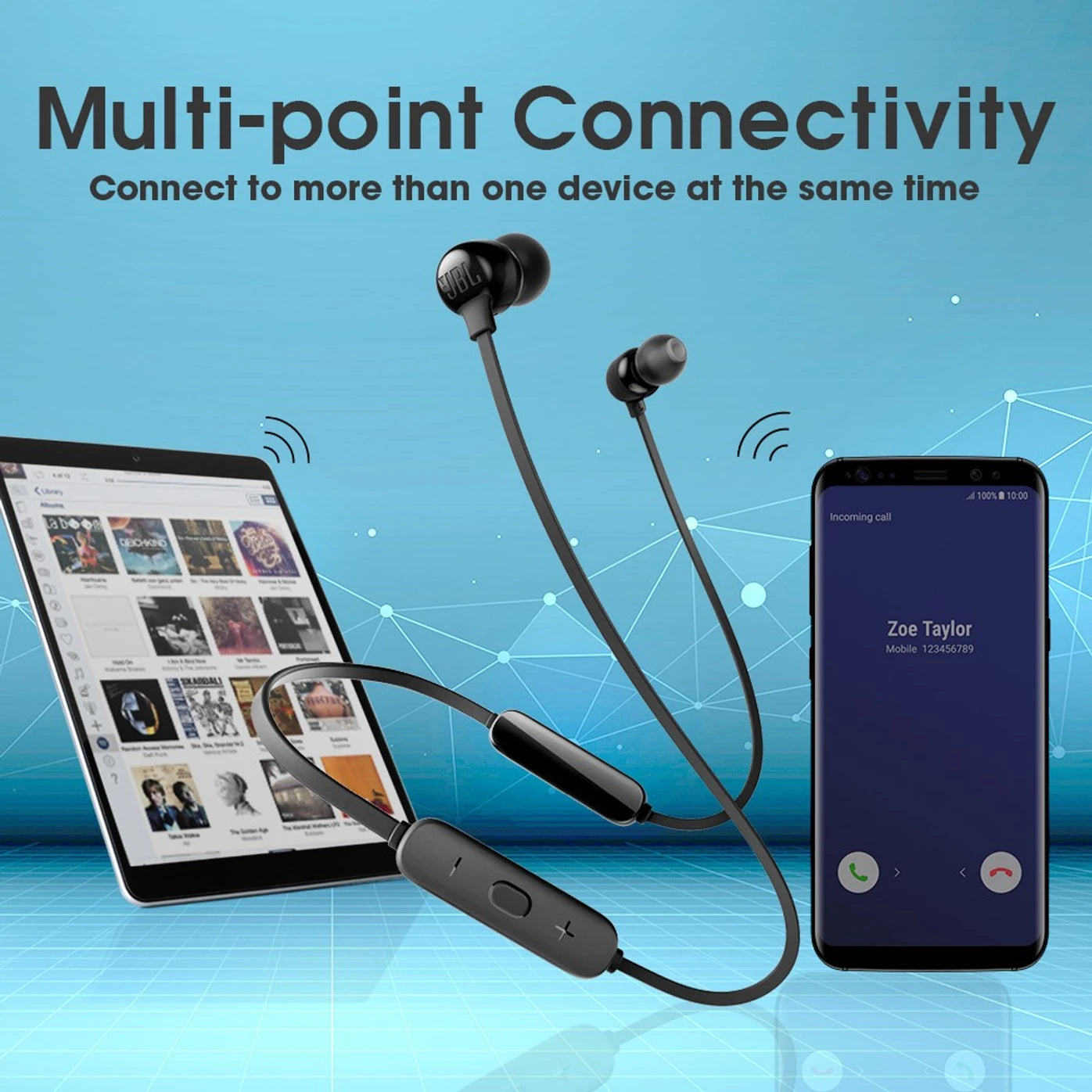 JBL Tune 115BT Wireless Neckband Earphones