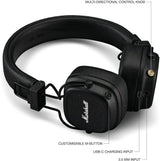 Marshall Major V Wireless On-Ear Headphones, 100 Hours playtime Bluetooth Headset (Black, On the Ear)