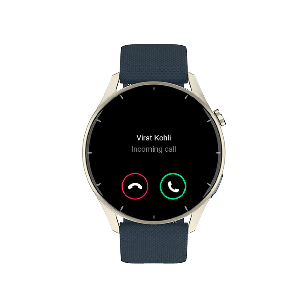 Noise Crew 1.38 Round Display with Bluetooth Calling, Metallic finish, IP68 Rating Smartwatch (Rose Pink Strap, Regular)