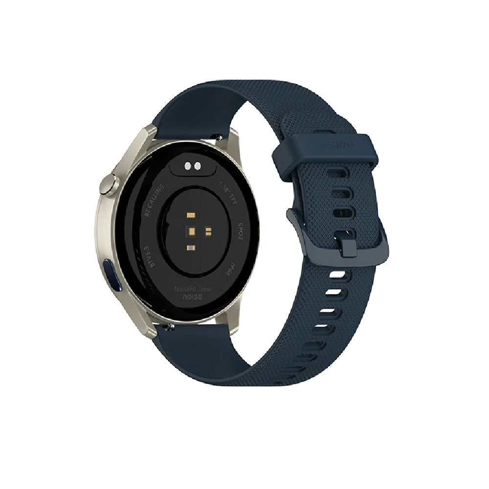 Noise Crew 1.38 Round Display with Bluetooth Calling, Metallic finish, IP68 Rating Smartwatch (Rose Pink Strap, Regular)