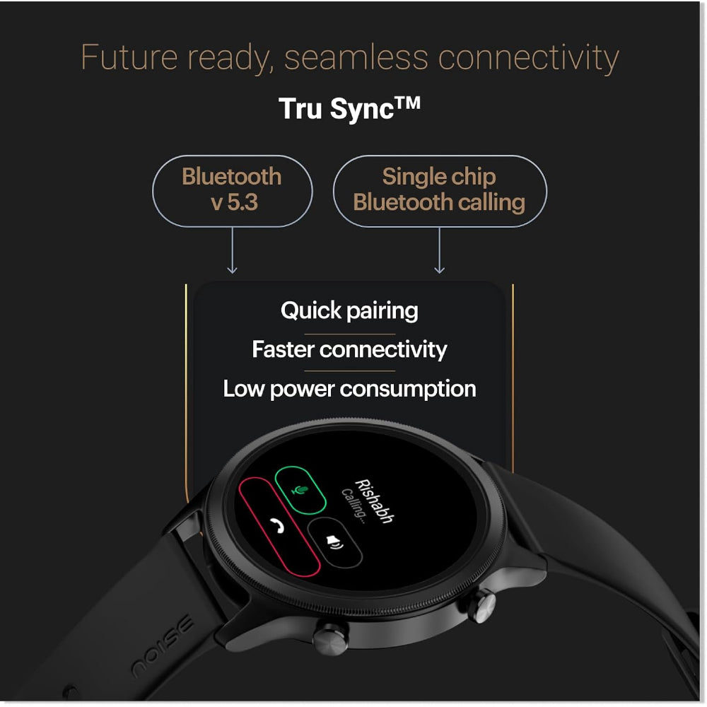 Noise Pulse 4 Max Smart Watch with AI Create (India's 1st Ever with Unlimited Watch Faces), AI Search, 1.96" AMOLED Display, Functional Crown, Premium Metallic Finish, Health Suite (Jet Black)