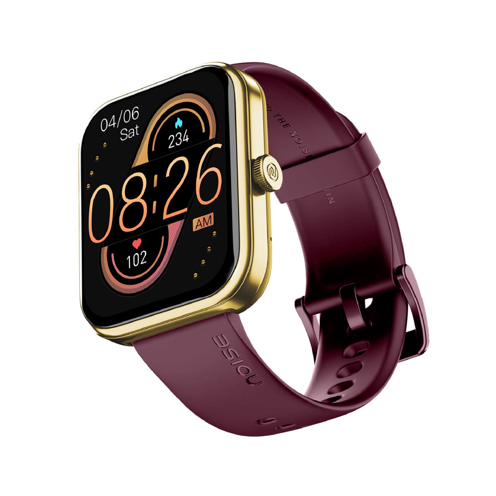 Noise ColorFit Pulse 3 with 1.96" Biggest Display Bluetooth Calling Smart Watch, Premium Build, Auto Sport Detection & 170+ Watch Faces Smartwatch for Men & Women (Deep Wine)