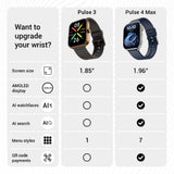 Noise ColorFit Pulse 3 with 1.96" Biggest Display Bluetooth Calling Smart Watch, Premium Build, Auto Sport Detection & 170+ Watch Faces Smartwatch for Men & Women (Deep Wine)