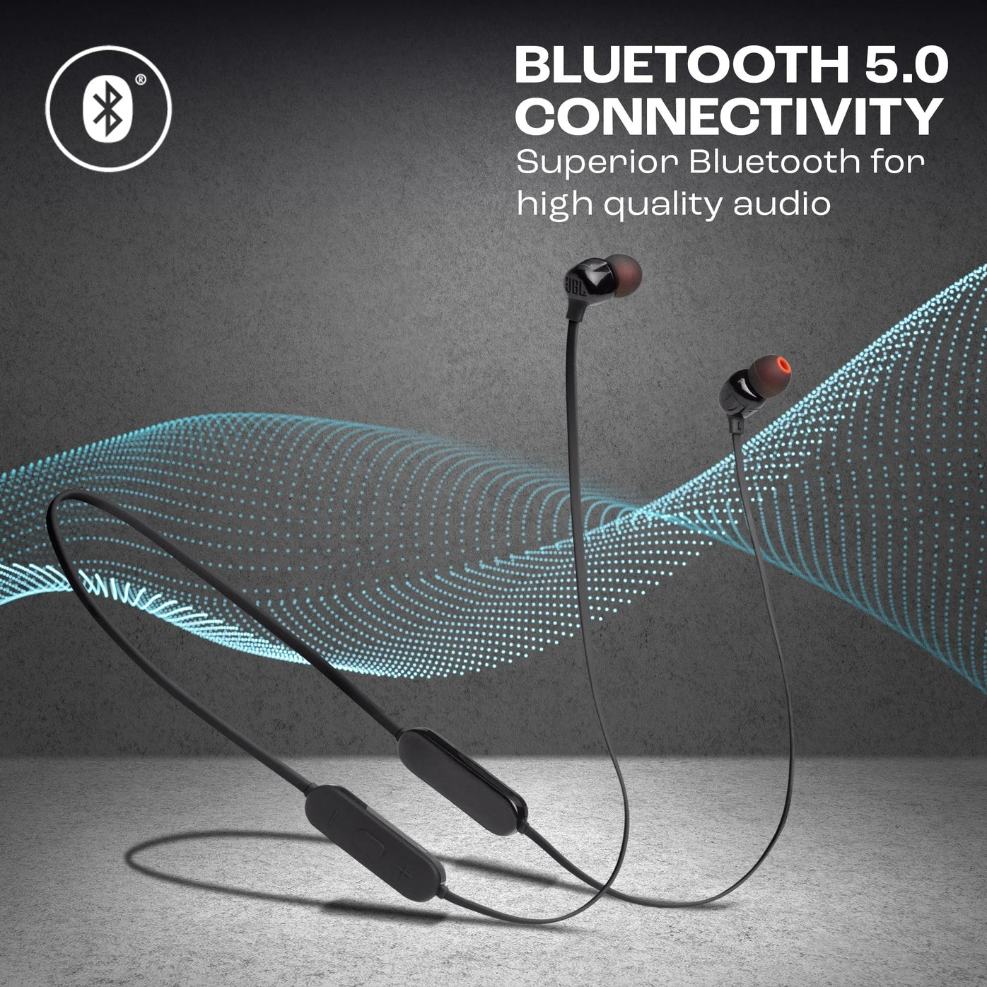 JBL Tune 175BT Flex Neckband with 14-Hour Playtime, Quick Charge, Multipoint Connect Bluetooth Headset (Black, In the Ear)