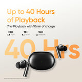 realme Buds Air 5 Pro with 50dB ANC, 360 Spatial Audio and upto 40 hours Playback Bluetooth Headset (Astral Black, True Wireless)