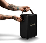 Marshall Tufton 80 W Bluetooth Speaker (Black & Brass, Stereo Channel) - CarrotKart | India's first Open Box ecommerce platform