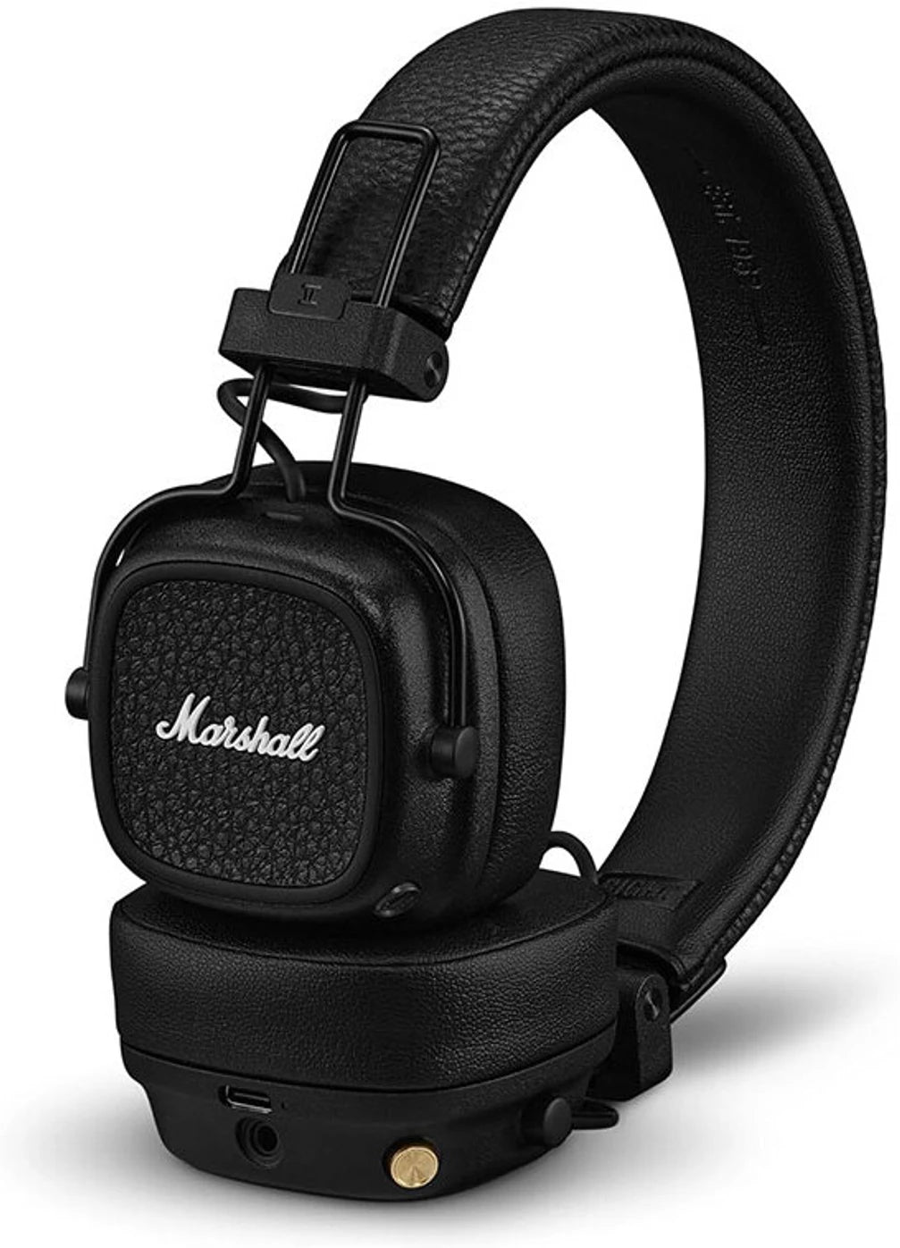 Marshall Major V Wireless On-Ear Headphones, 100 Hours playtime Bluetooth Headset (Black, On the Ear)