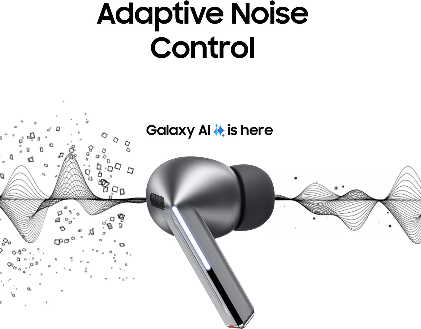Samsung Galaxy Buds 3 Pro Bluetooth Headset (Silver, In the Ear)