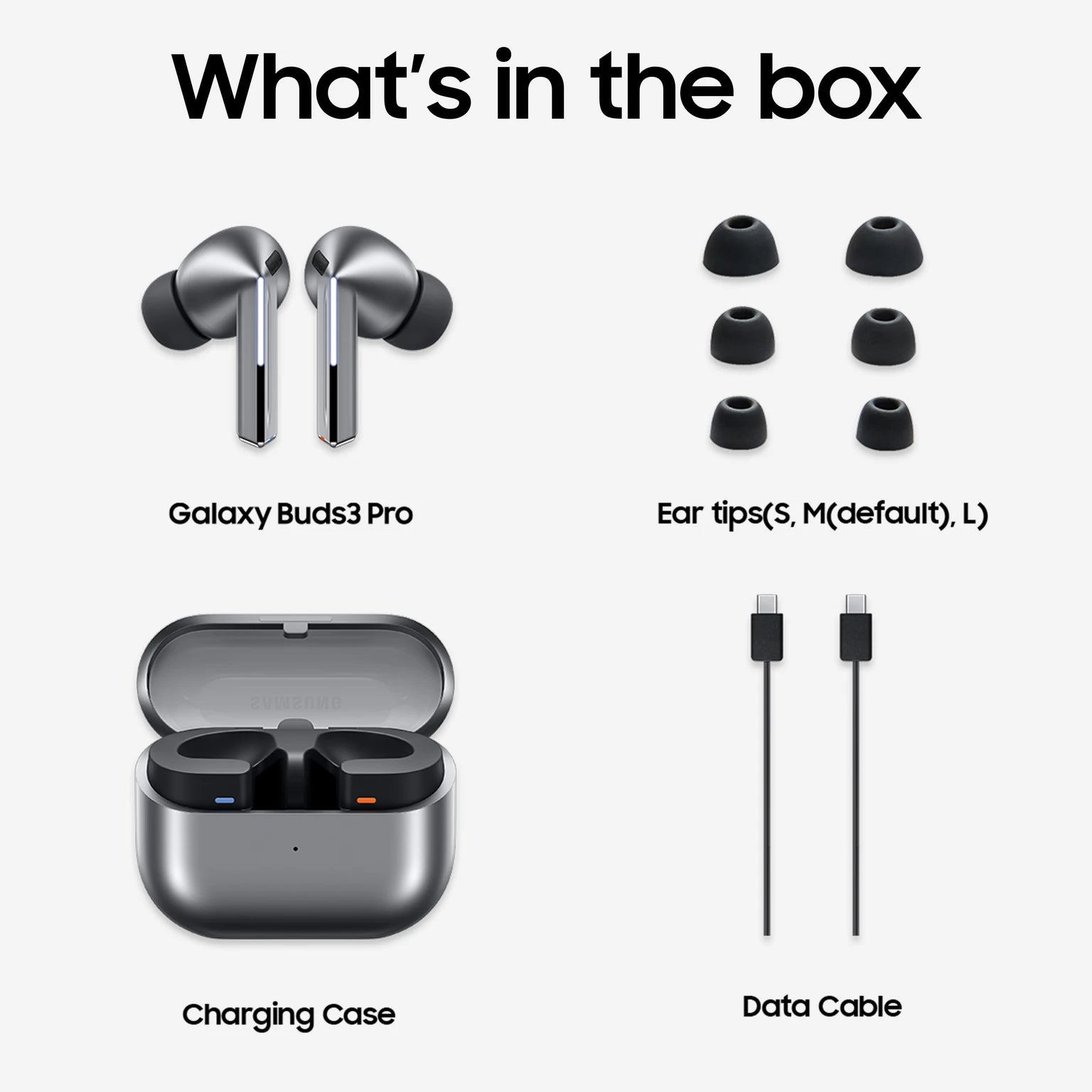 Samsung Galaxy Buds 3 Pro Bluetooth Headset (Silver, In the Ear)