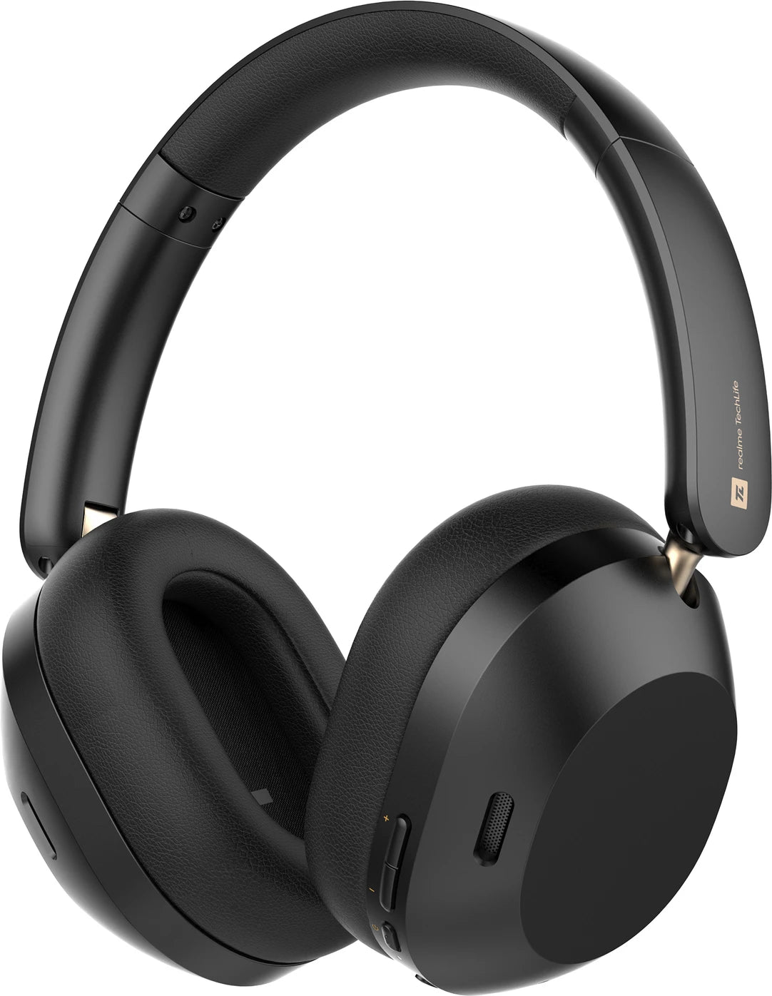 realme TechLife Studio H1 with 43dB ANC, Hi-Res Audio, 40mm Driver and 70hrs Playback Bluetooth Headset (Black, On the Ear)