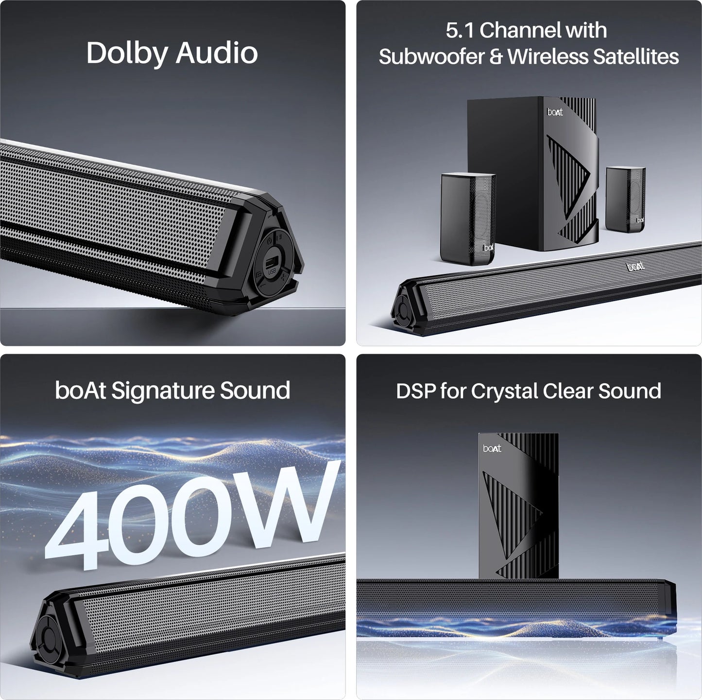 boAt Aavante Bar 3200D Pro 160W Soundbar 2.1 Channel - CarrotKart | India's first Open Box ecommerce platform