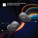 JBL Wave Buds 2 ANC Earbuds with BTv5.3,Multi Connect,Fast Charge,40H runtime,4 Mics Bluetooth Headset (Black, True Wireless)